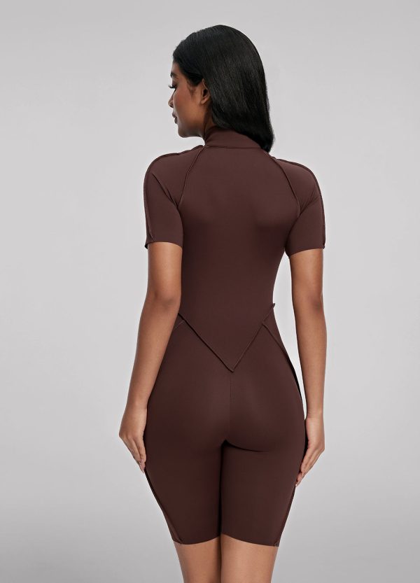 Closed-Back Shorts Catsuit For Cheap