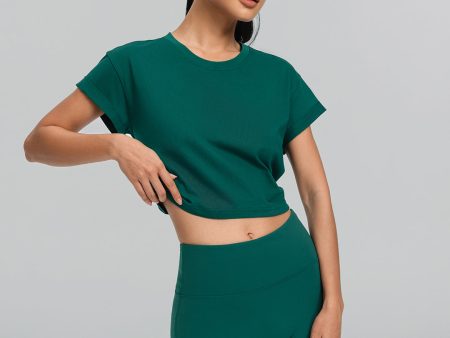 Cropped Cotton T-Shirt Online Hot Sale