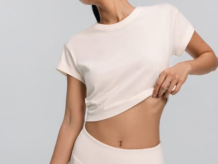 Cropped Cotton T-Shirt Fashion